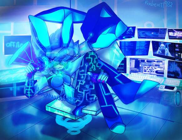 Oc art Beribun based off a vocaloid song called CH4NGE